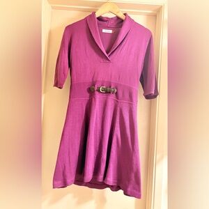 Calvin Klein Women's Mini Dress in Rich Purple